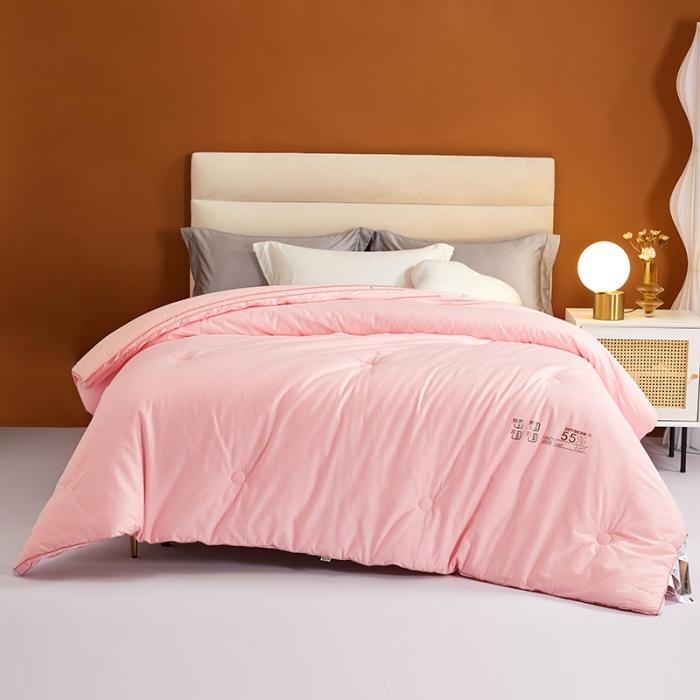 91家纺网 家纺一手货源 找家纺 (55%大豆）全棉大豆被春秋被纯棉大豆蛋白冬被拉链子母被芯 贵族大豆被粉