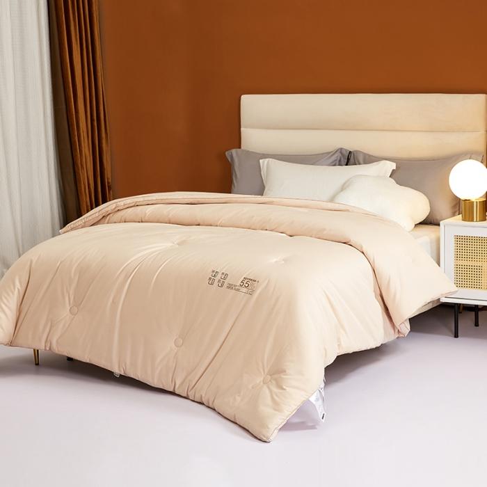 91家纺网 家纺一手货源 找家纺 (55%大豆）全棉大豆被春秋被纯棉大豆蛋白冬被拉链子母被芯 贵族大豆被卡