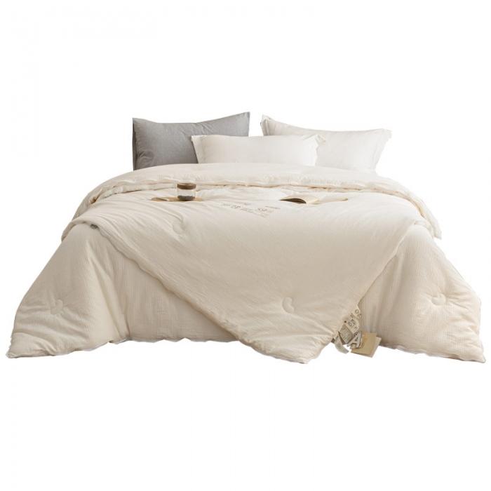 91家纺网 家纺一手货源 找家纺 李官奇授权（59%大豆）A类全棉母婴级大豆拉链二合一子母被芯 大豆子母被豆朴图2