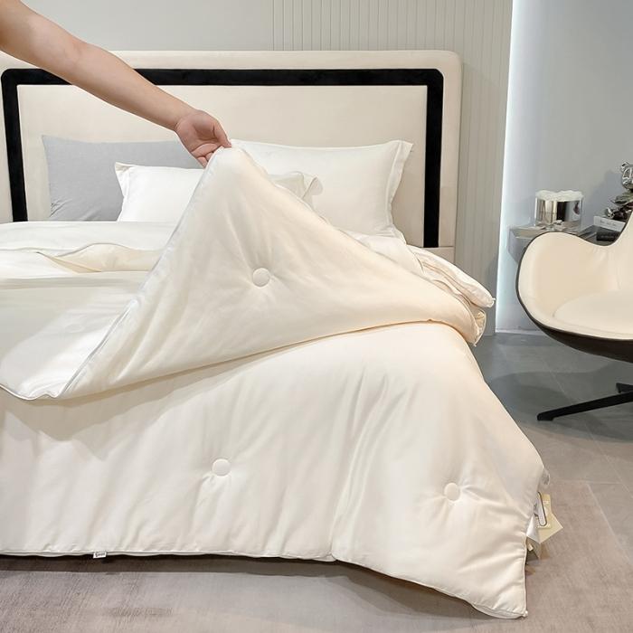 91家纺网 家纺一手货源 找家纺 （55%大豆）A类100支新疆长绒棉大豆拉链子母被全棉子母被 豆皇