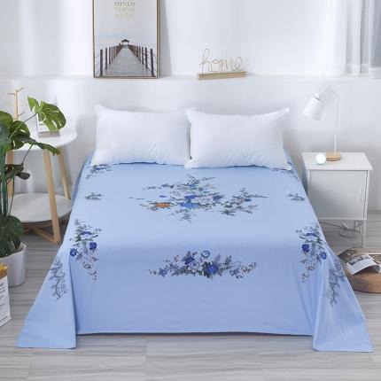 91家纺网 家纺一手货源 找家纺 居美良品 2022新款单床单国民怀旧中国风老粗布 蓝色