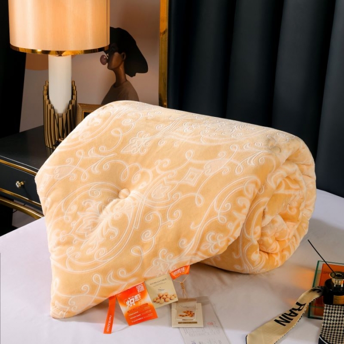 91家纺网 家纺一手货源 找家纺 （总）伊被源 2022新款炽热绒牛奶绒冬被