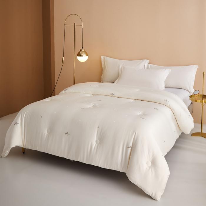 91家纺网 家纺一手货源 找家纺 新款蚕丝被蚕丝蛋白大豆被春秋被51%大豆蛋白纤维被加厚冬被 蚕丝大豆被图2