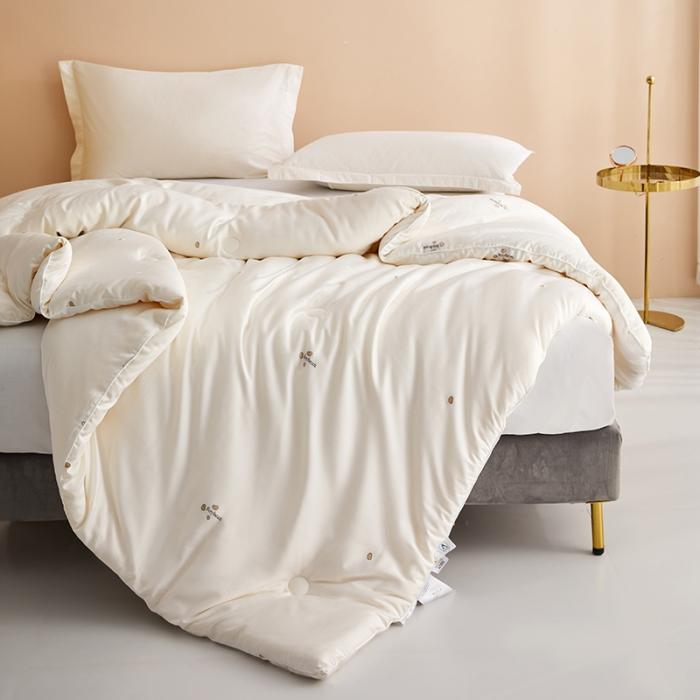 91家纺网 家纺一手货源 找家纺 新款蚕丝被蚕丝蛋白大豆被春秋被51%大豆蛋白纤维被加厚冬被 蚕丝大豆被图2