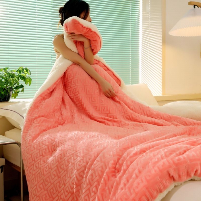 91家纺网 家纺一手货源 找家纺 （总）伊被源 2022新款羊羔剪花绒冬被被子被芯