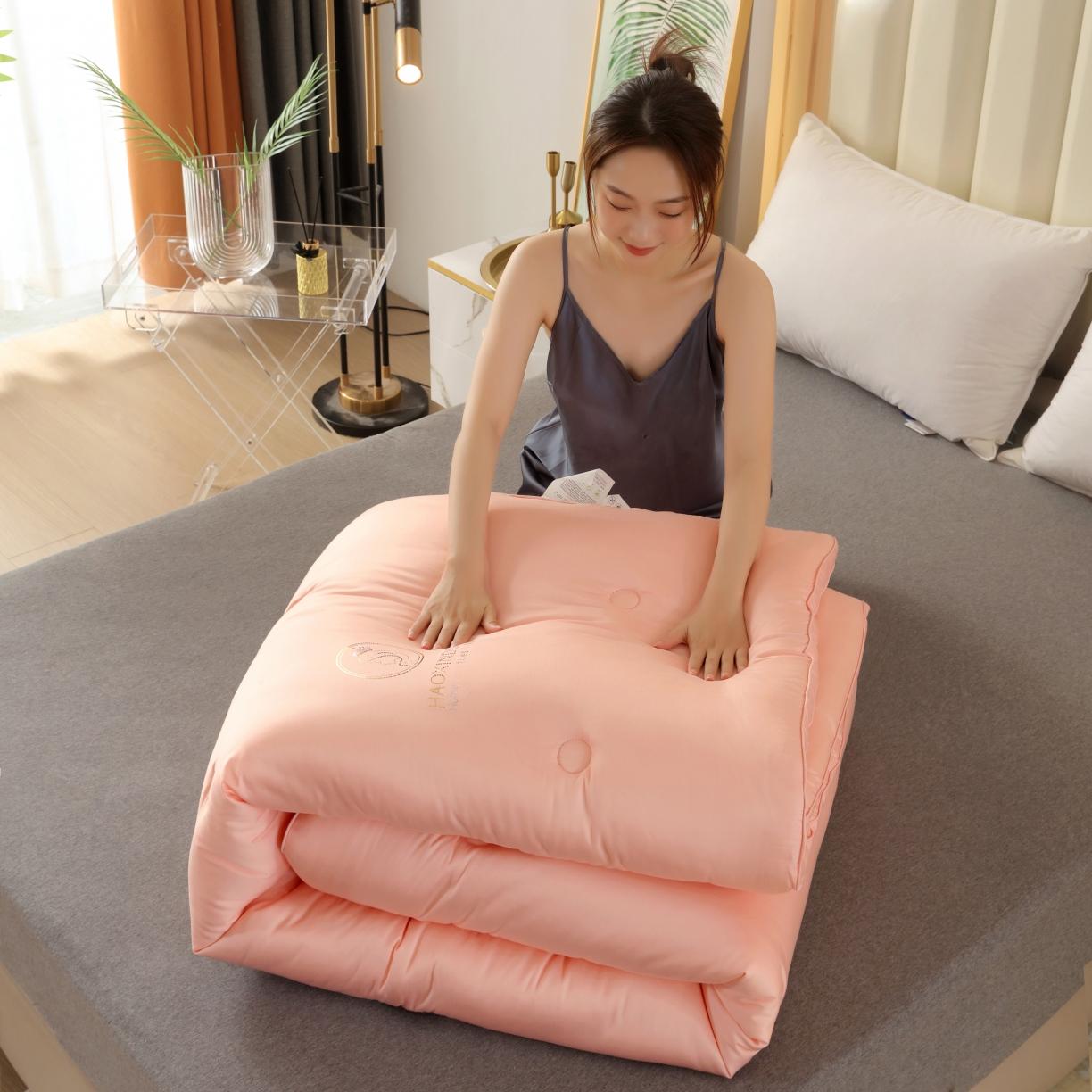 91家纺网 家纺一手货源 找家纺 （总）伊被源 2022新款优莱丝黄金大豆被被子被芯