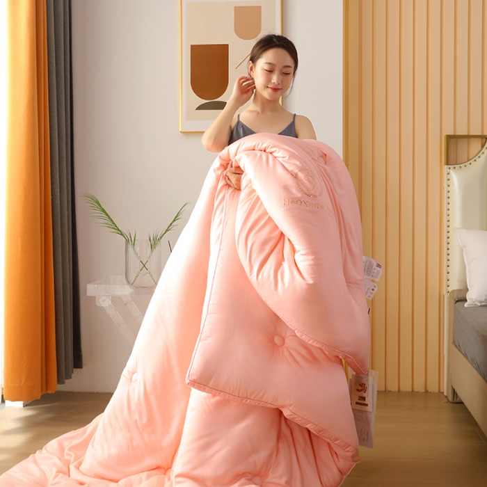 91家纺网 家纺一手货源 找家纺 （总）伊被源 2022新款优莱丝黄金大豆被被子被芯