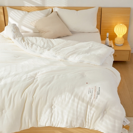 91家纺网 家纺一手货源 找家纺 （51%大豆）A类原棉大豆拉链子母被二合一双胎被芯大豆子母被