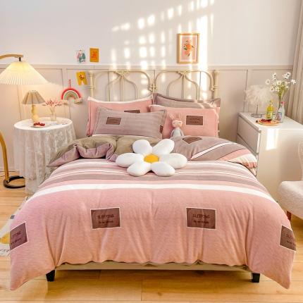 91家纺网 家纺一手货源 找家纺 （总）爱妮玖玖 2025新款牛奶绒印花款单品被套