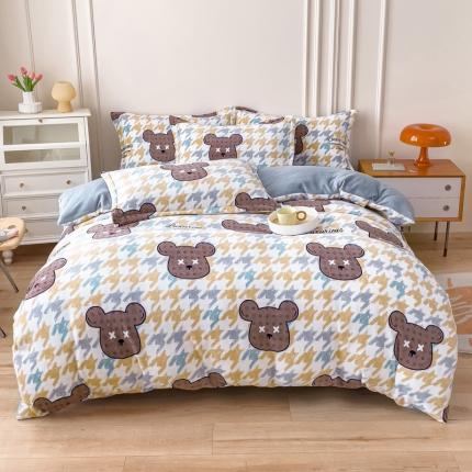 91家纺网 家纺一手货源 找家纺 （总）爱妮玖玖 2025新款牛奶绒印花款单品被套