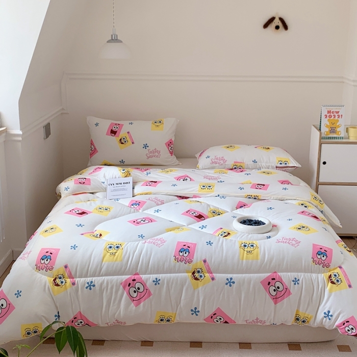 91家纺网 家纺一手货源 找家纺 (总)星期八 海绵宝宝春秋被冬被系列