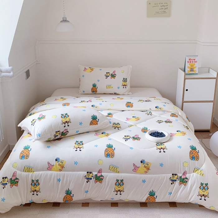 91家纺网 家纺一手货源 找家纺 星期八 海绵宝宝春秋被冬被系列 海绵宝宝乐园