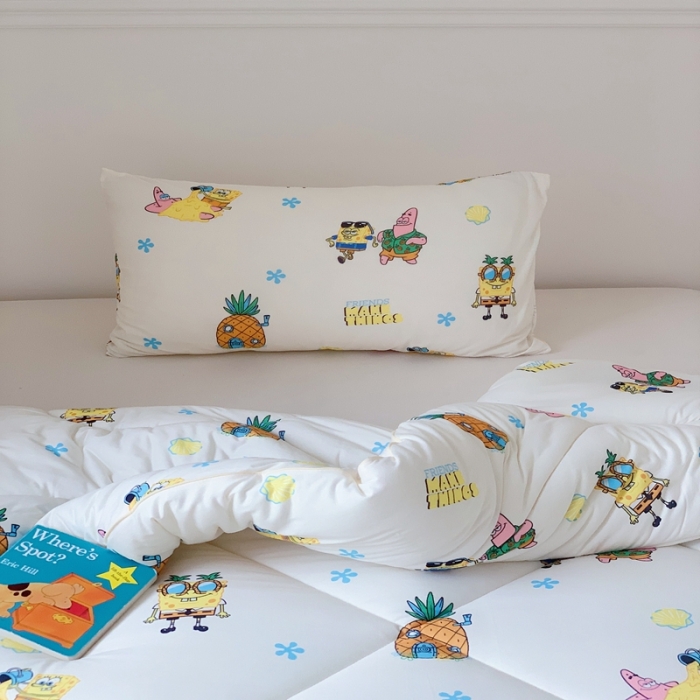 91家纺网 家纺一手货源 找家纺 星期八 海绵宝宝春秋被冬被系列 海绵宝宝乐园