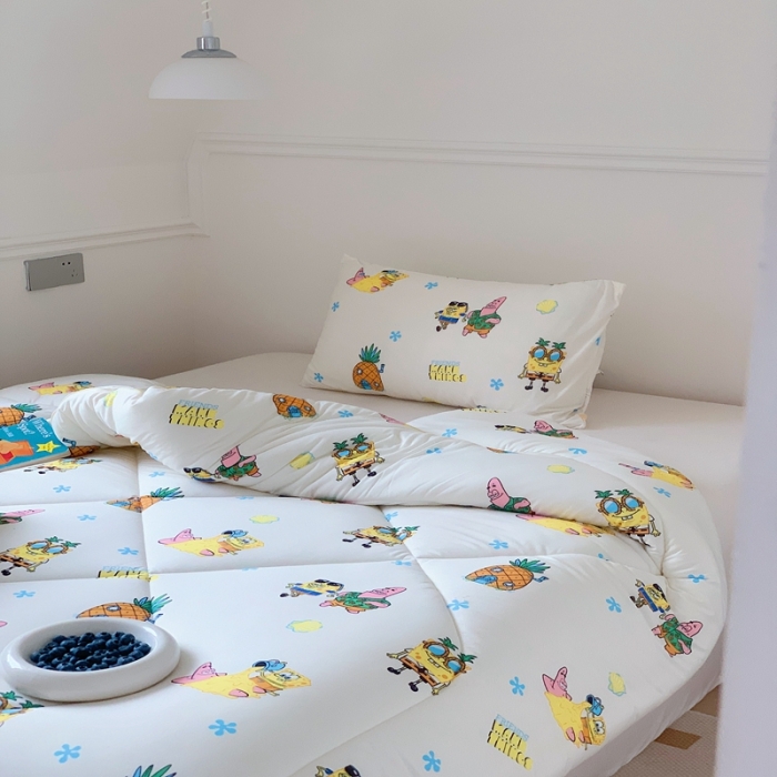 91家纺网 家纺一手货源 找家纺 星期八 海绵宝宝春秋被冬被系列 海绵宝宝乐园