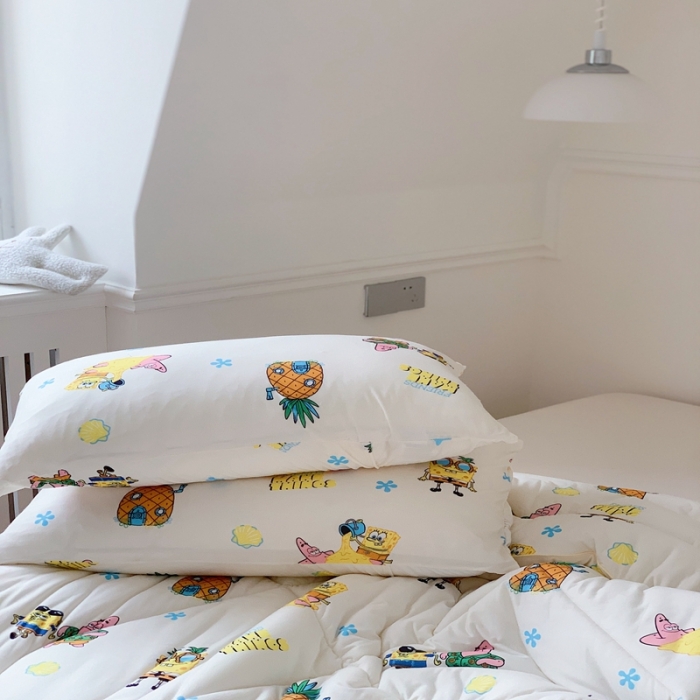 91家纺网 家纺一手货源 找家纺 星期八 海绵宝宝春秋被冬被系列 海绵宝宝乐园