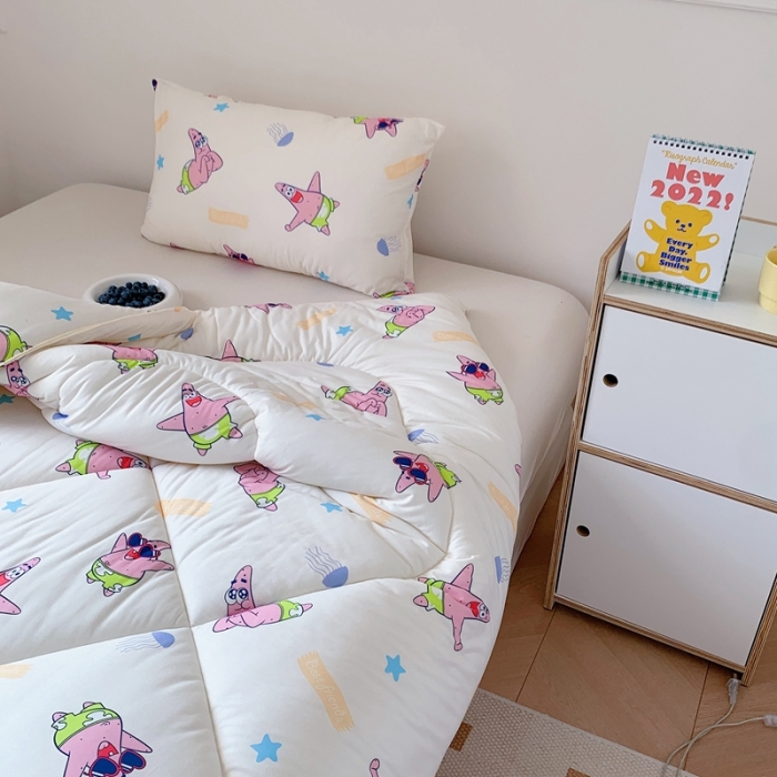 91家纺网 家纺一手货源 找家纺 星期八 海绵宝宝春秋被冬被系列 派大星