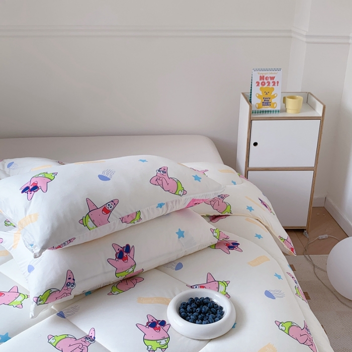 91家纺网 家纺一手货源 找家纺 星期八 海绵宝宝春秋被冬被系列 派大星