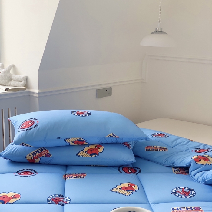 91家纺网 家纺一手货源 找家纺 星期八 漫威春秋被冬被系列 漫威蓝