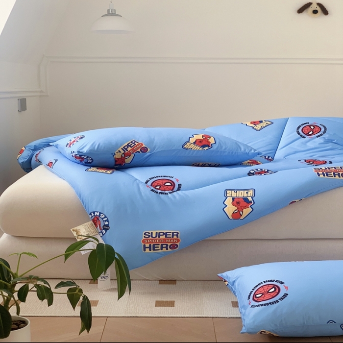 91家纺网 家纺一手货源 找家纺 星期八 漫威春秋被冬被系列 漫威蓝