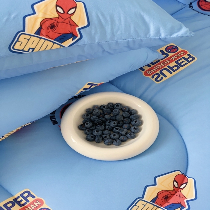 91家纺网 家纺一手货源 找家纺 星期八 漫威春秋被冬被系列 漫威蓝