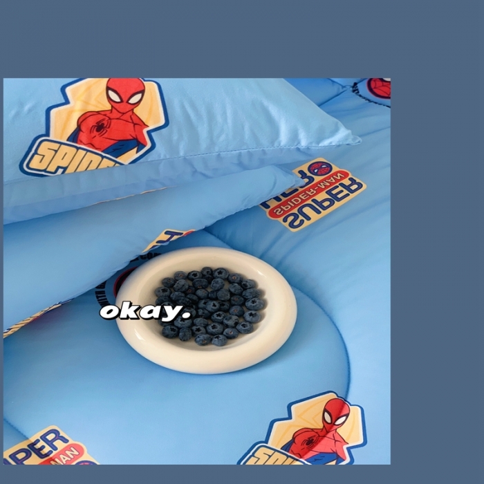 91家纺网 家纺一手货源 找家纺 星期八 漫威春秋被冬被系列 漫威蓝