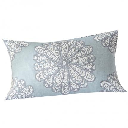 91家纺网 家纺一手货源 找家纺 朴尔2022新款全棉四层纱布休闲系列枕巾57*79一对装 克罗德亚-灰蓝