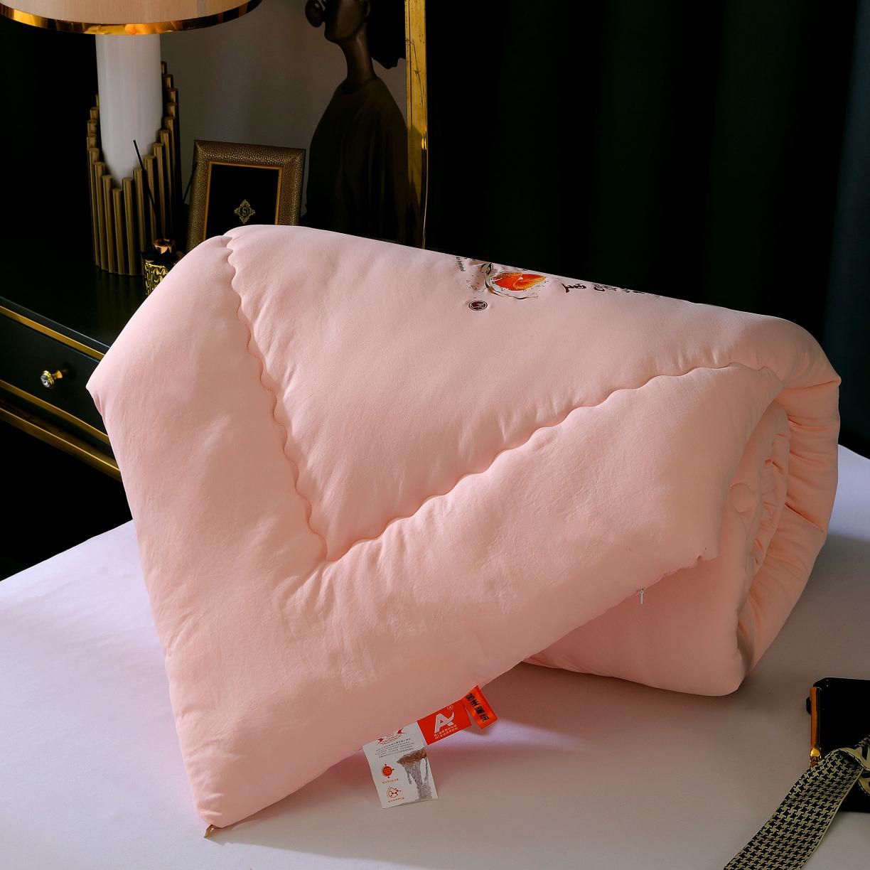 91家纺网 家纺一手货源 找家纺 伊被源 2022新款亲肤抗菌纤维舒适冬被被子被芯-燕窝里 玉色