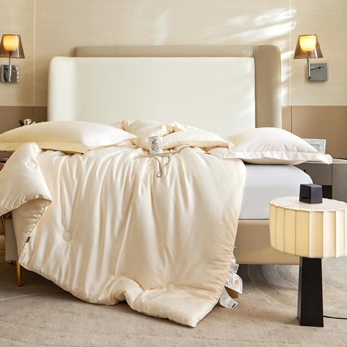 91家纺网 家纺一手货源 找家纺 （70%大豆）A类提花大豆被大豆春秋被加厚冬被双人被芯 70大豆被2