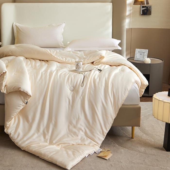 91家纺网 家纺一手货源 找家纺 （70%大豆）A类提花大豆被大豆春秋被加厚冬被双人被芯 70大豆被3