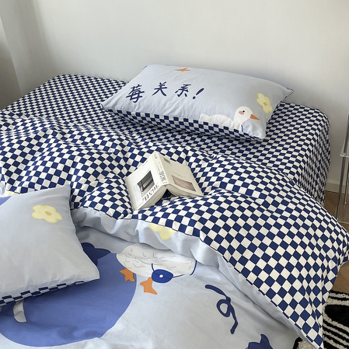 91家纺网 家纺一手货源 找家纺 雅居纺家纺 2022新款13070全棉印花四件套 莓关系