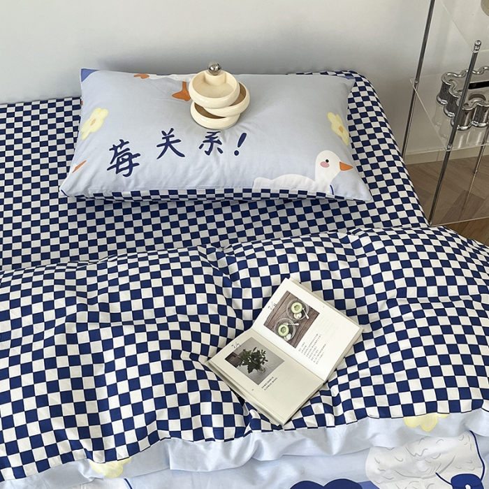 91家纺网 家纺一手货源 找家纺 雅居纺家纺 2022新款13070全棉印花四件套 莓关系