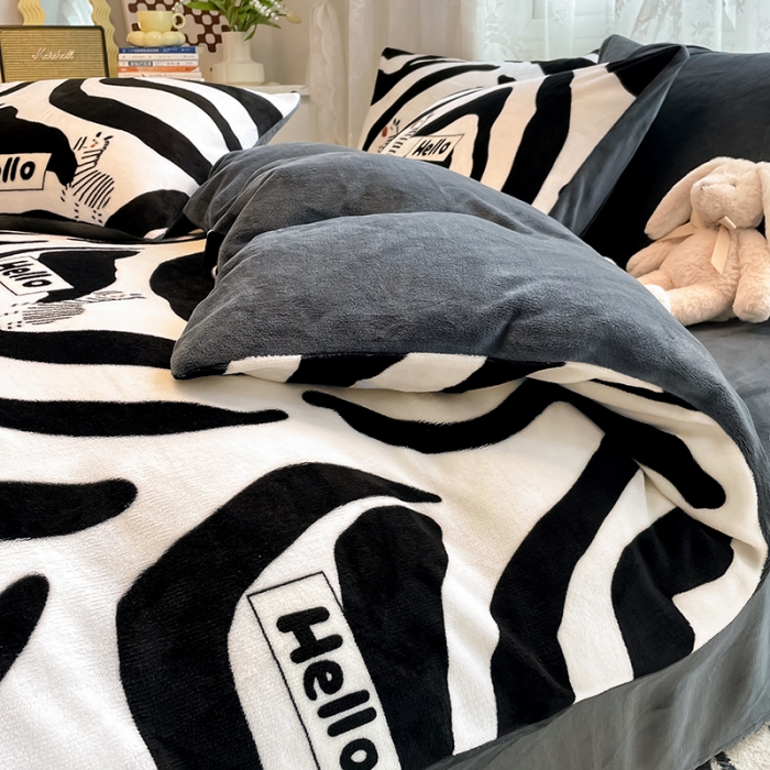 91家纺网 家纺一手货源 找家纺 HL原创 2022新款牛奶绒印花基础款 罗马生活