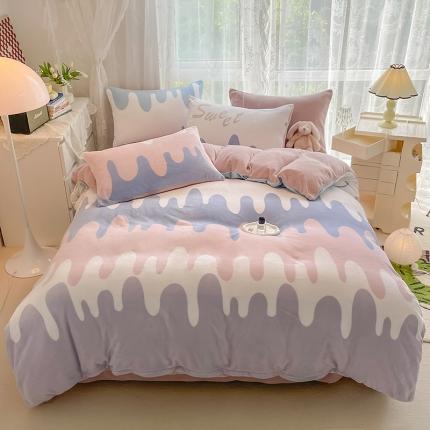 HL原创 2022新款牛奶绒印花基础款 奶油