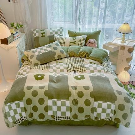 HL原创 2022新款牛奶绒印花基础款 甜美假日