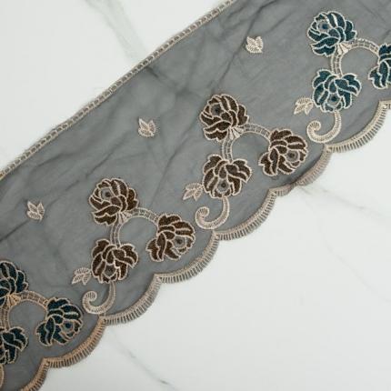 91家纺网 家纺一手货源 找家纺 天河花边 刺绣花边蕾丝花边三花家纺辅料厂家批发