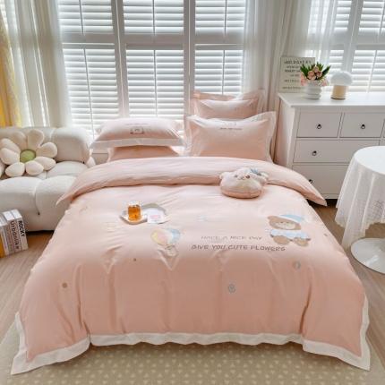 （总）馨蕊2022新款秋冬刺绣100支高定系列四件套-帽子熊