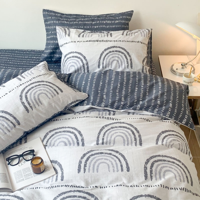 91家纺网 家纺一手货源 找家纺 梦家居 2022新款北欧休闲风四件套 梦幻