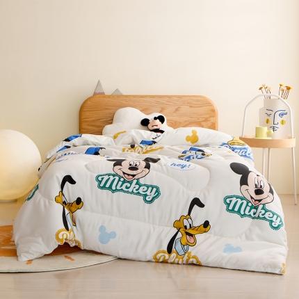91家纺网 家纺一手货源 找家纺 2022新款迪士尼水洗棉春秋冬被儿童被子 米奇与高飞