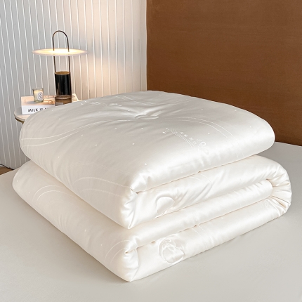 91家纺网 家纺一手货源 找家纺 2024新款蚕蛹蛋白大豆被提花大豆纤维被春秋被加厚冬被 蚕蛹大豆被