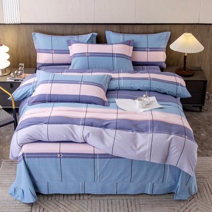 91家纺网 家纺一手货源 找家纺 （总）纽缦 2022新款纯棉磨毛加厚系列-床单四件套