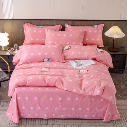 91家纺网 家纺一手货源 找家纺 （总）纽缦 2022新款纯棉磨毛加厚系列-床单四件套