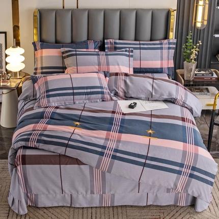 91家纺网 家纺一手货源 找家纺 （总）纽缦 2022新款纯棉磨毛加厚系列-床单四件套