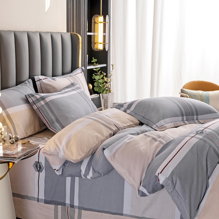 91家纺网 家纺一手货源 找家纺 纽缦 2022新款纯棉磨毛加厚系列-床单四件套 迈凯伦