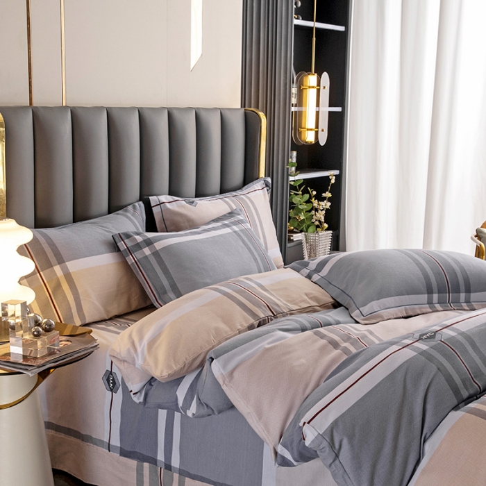 91家纺网 家纺一手货源 找家纺 纽缦 2022新款纯棉磨毛加厚系列-床单四件套 迈凯伦