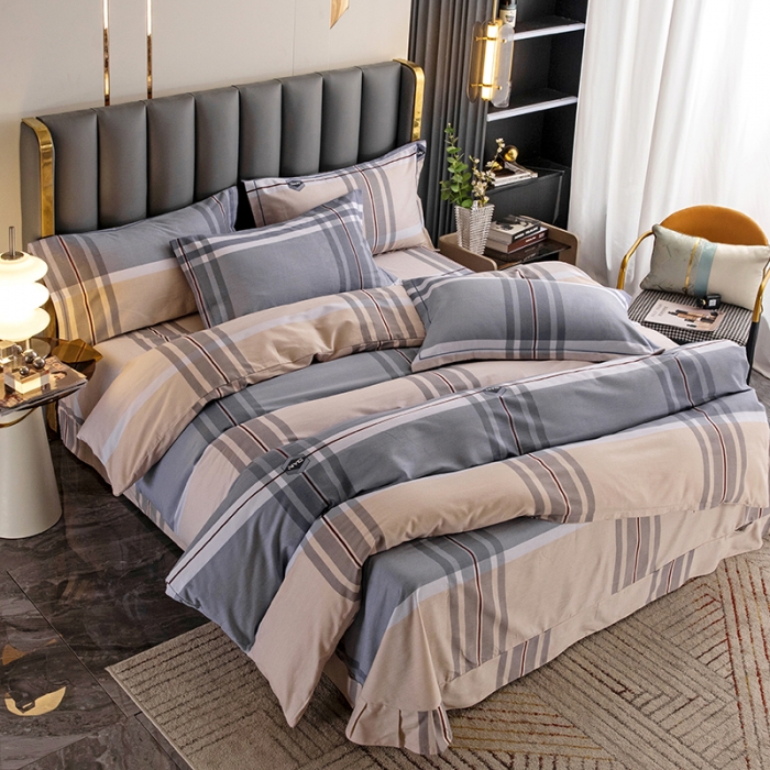 91家纺网 家纺一手货源 找家纺 纽缦 2022新款纯棉磨毛加厚系列-床单四件套 迈凯伦