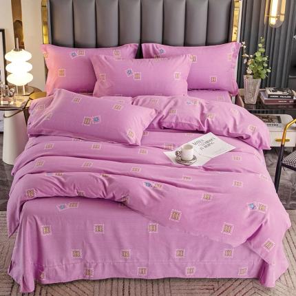 纽缦 2022新款纯棉磨毛加厚系列-床单四件套 米洛