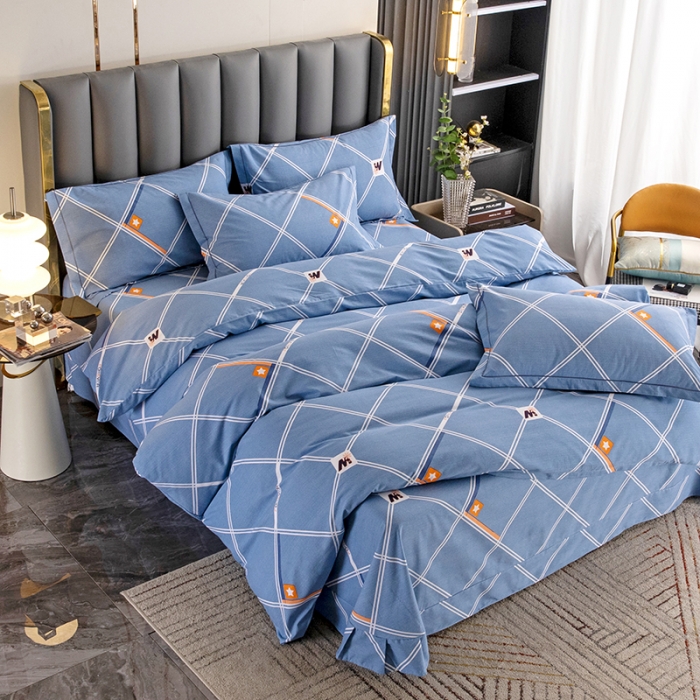 91家纺网 家纺一手货源 找家纺 纽缦 2022新款纯棉磨毛加厚系列-床单四件套 时尚空间