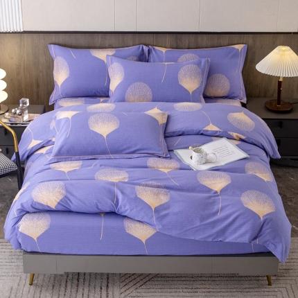 91家纺网 家纺一手货源 找家纺 （总）纽缦 2022新款纯棉磨毛加厚系列-床笠四件套