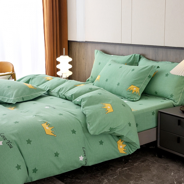 91家纺网 家纺一手货源 找家纺 （总）纽缦 2022新款纯棉磨毛加厚系列-床笠四件套