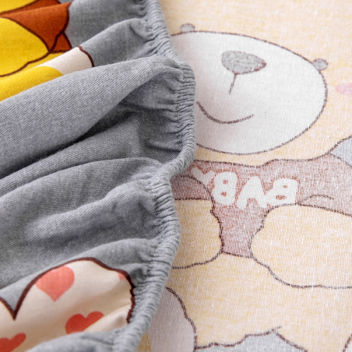 91家纺网 家纺一手货源 找家纺 纽缦 2022新款纯棉磨毛加厚系列-床笠四件套 比尔宝贝